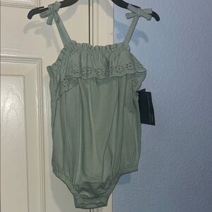Green Toddler Romper